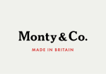 The words Monty & Co are in black text above the words Made in Britain below in red. 