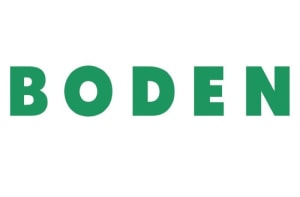 The word Boden is written in Capital Letters in a green chunky font.