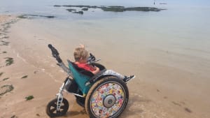A power wheelchair for Ned